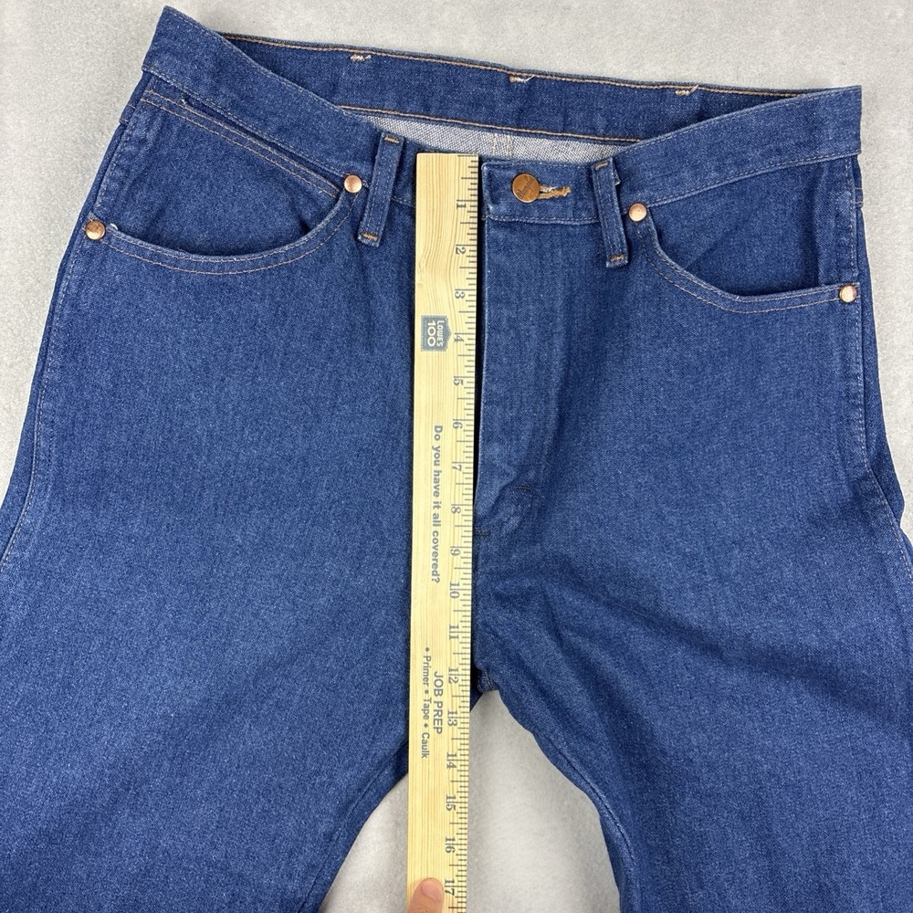 Wrangler 13MWZ Jeans Men’s 33x34 (Fits 33x33) Blue Cowboy Cut Made In Mexico - Picture 10 of 10